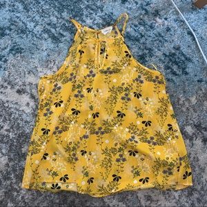 Sienna Sky Yellow Floral Tank Top